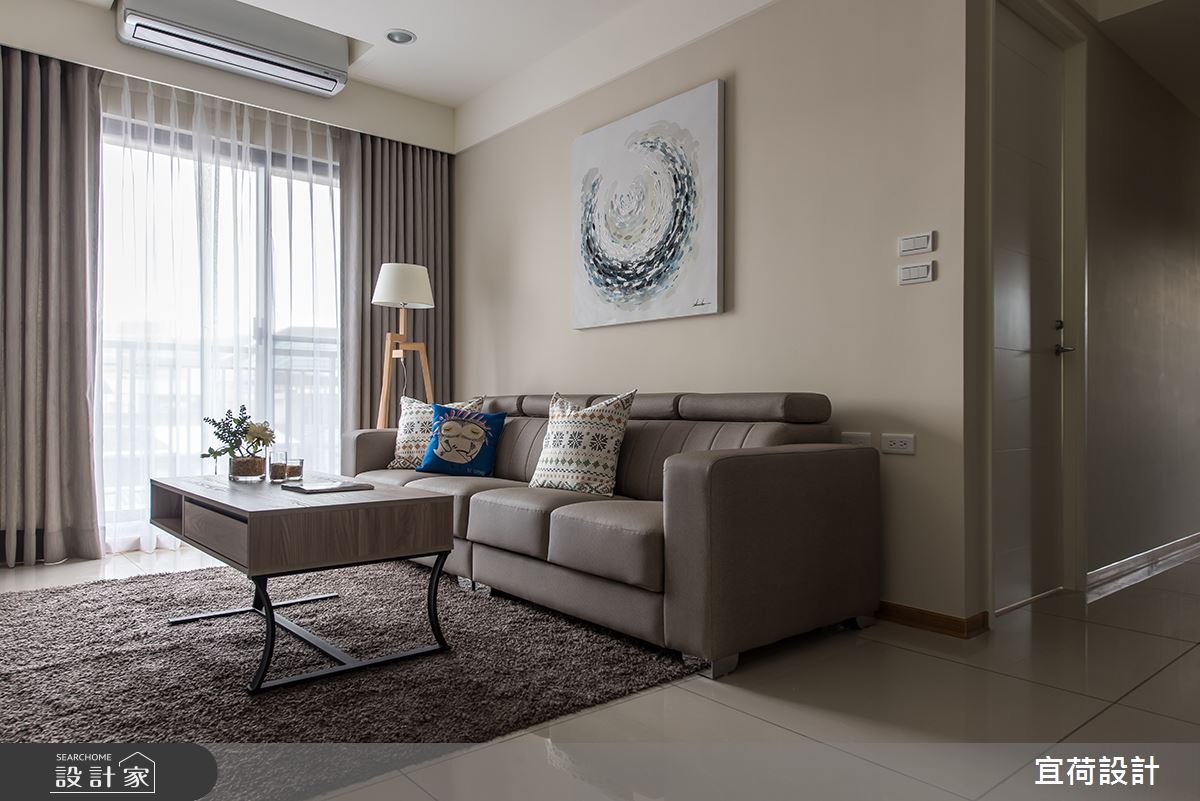 32坪預售屋＿現代風客廳案例圖片＿宜荷設計＿宜荷_漫調之7