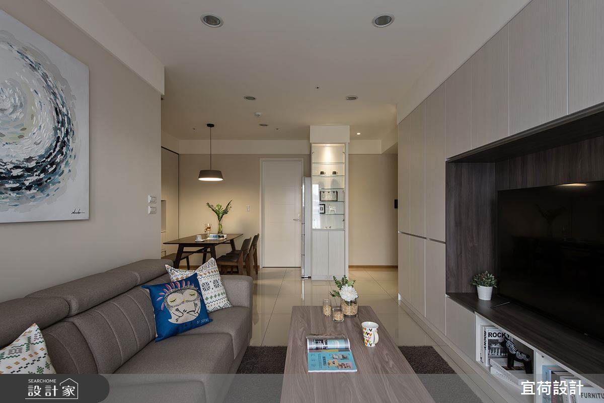 32坪預售屋＿現代風客廳案例圖片＿宜荷設計＿宜荷_漫調之8