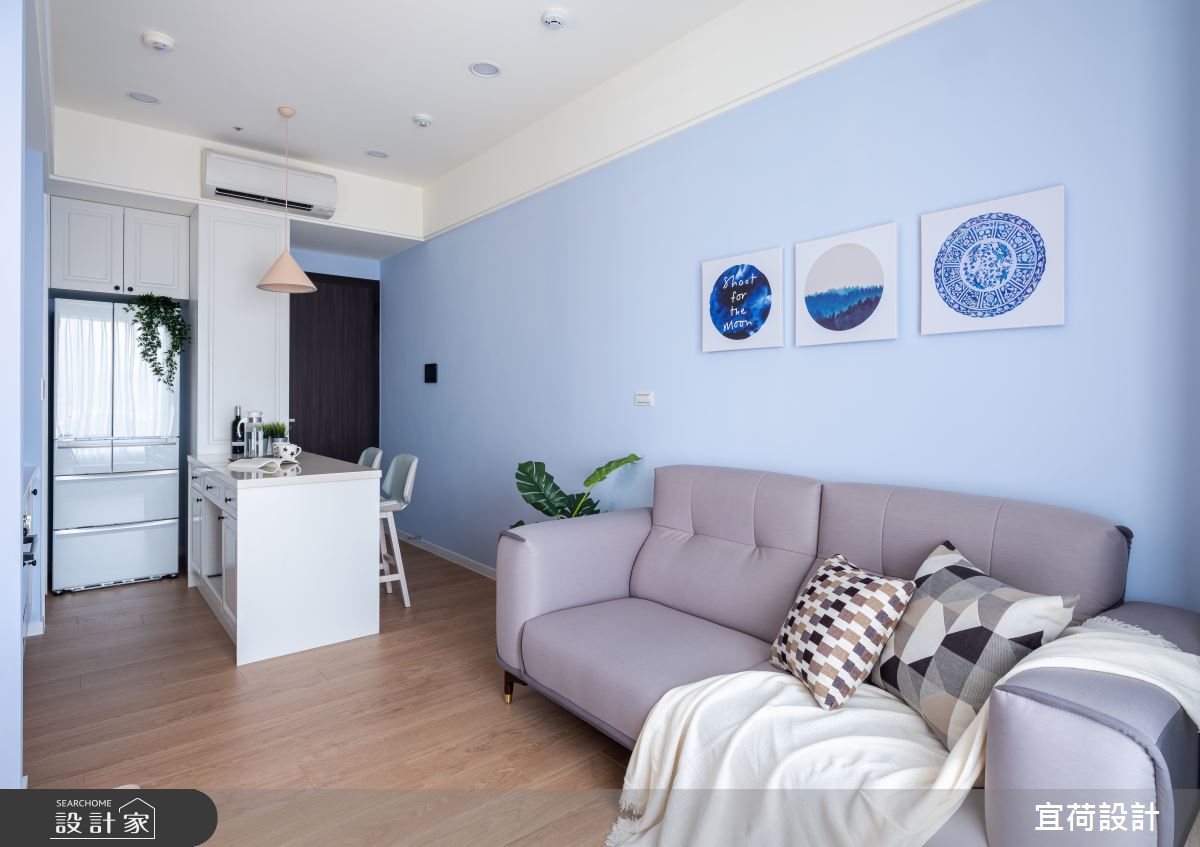 10坪新成屋(5年以下)＿北歐風客廳案例圖片＿宜荷設計＿宜荷_馬卡龍之11