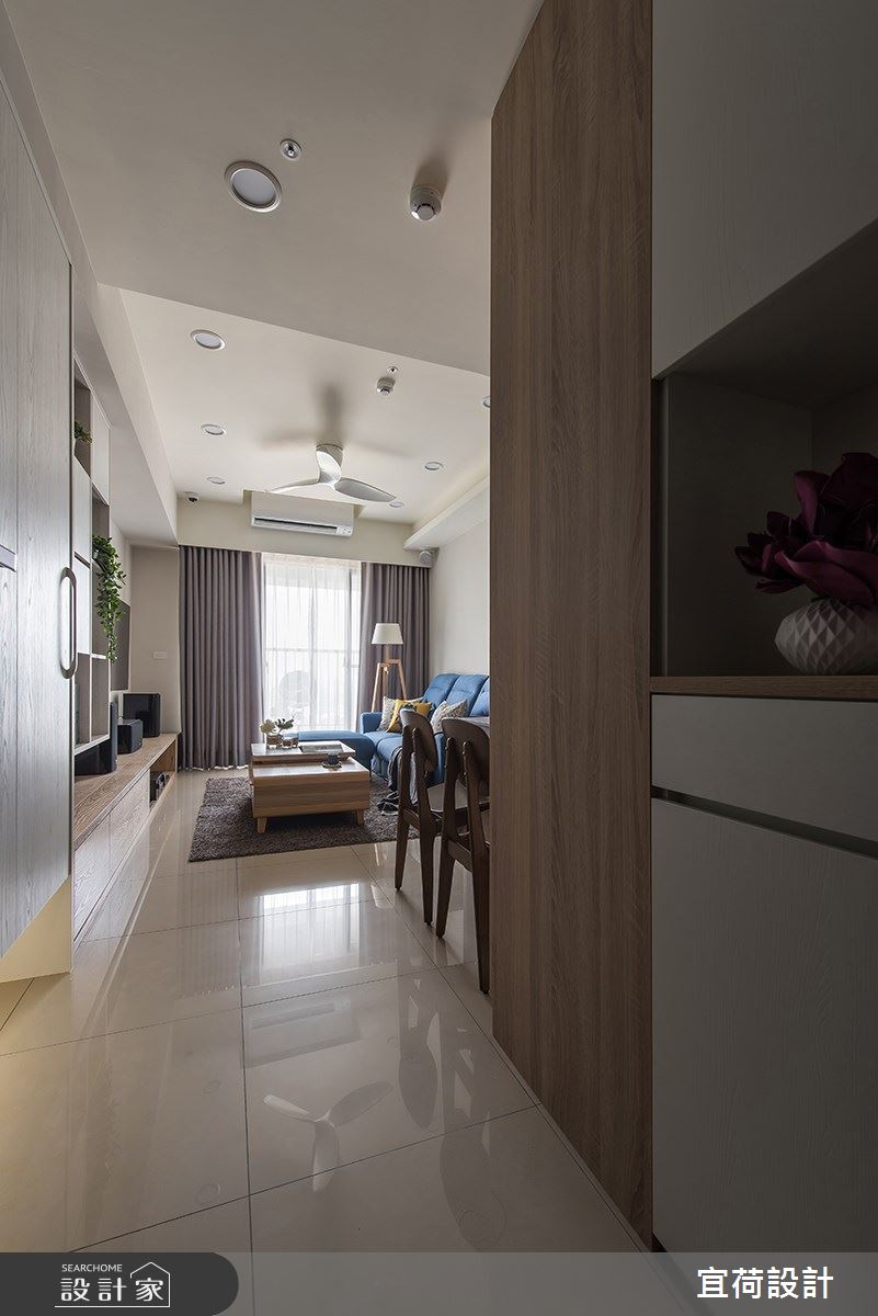 23坪新成屋(5年以下)＿簡約風玄關案例圖片＿宜荷設計＿宜荷_守候之1