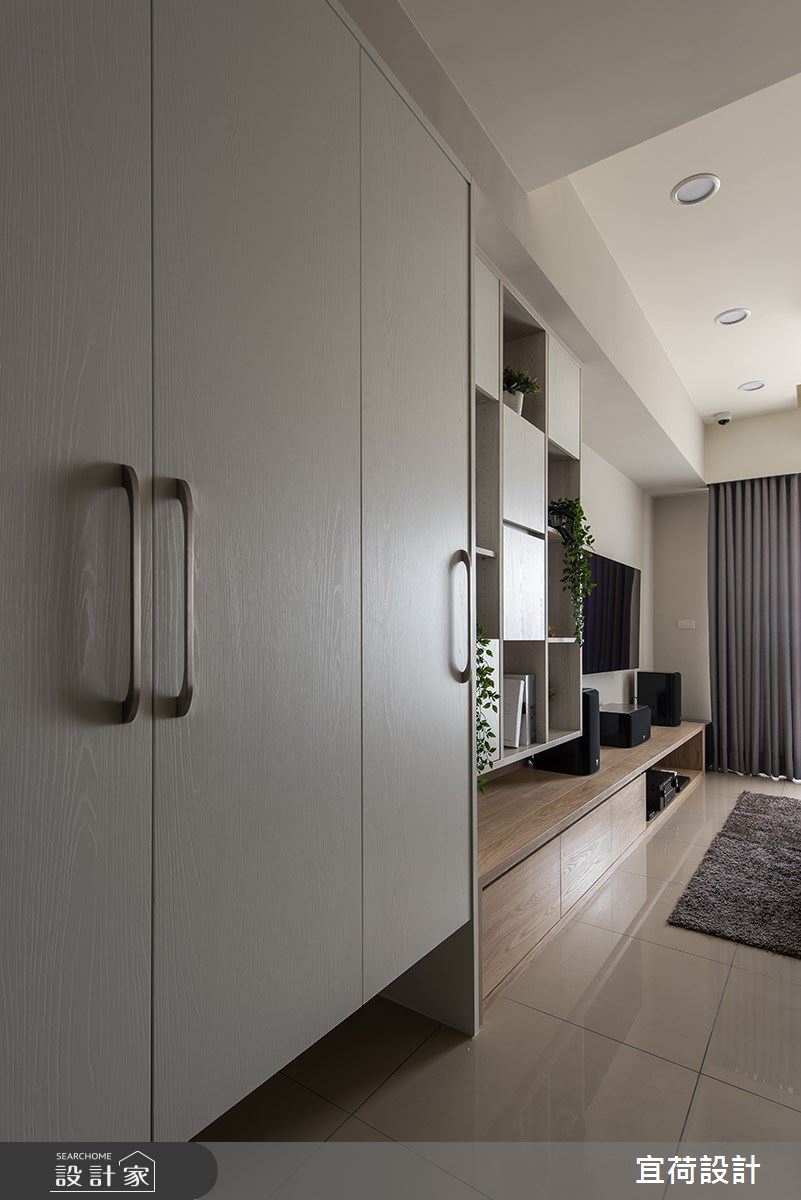 23坪新成屋(5年以下)＿簡約風玄關案例圖片＿宜荷設計＿宜荷_守候之2