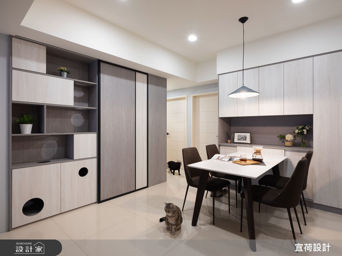 29坪老屋(16~30年)＿現代風餐廳寵物案例圖片＿宜荷設計＿宜荷_貓˙匿之10