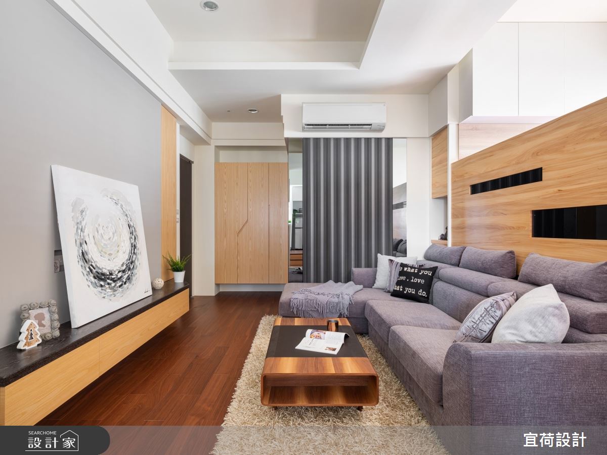 17坪中古屋(5~15年)＿現代風客廳案例圖片＿宜荷設計＿宜荷_歸屬之3
