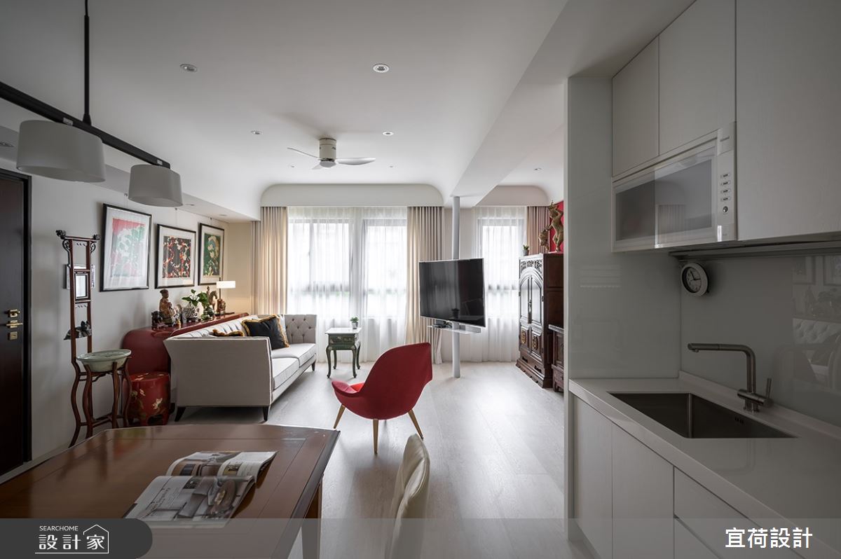 23坪新成屋(5年以下)＿混搭風客廳餐廳案例圖片＿宜荷設計＿宜荷_寶藏之10