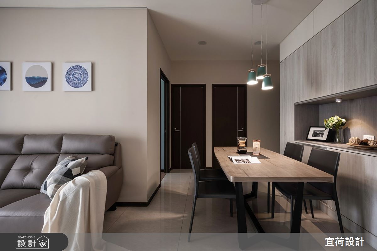 40坪新成屋(5年以下)＿簡約風客廳餐廳案例圖片＿宜荷設計＿宜荷_恬逸之12