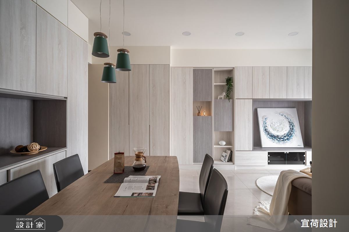 40坪新成屋(5年以下)＿簡約風客廳餐廳案例圖片＿宜荷設計＿宜荷_恬逸之13