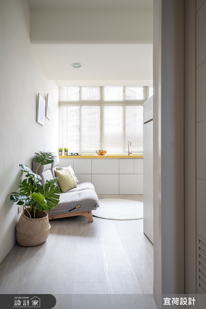 9坪老屋(16~30年)＿北歐風玄關客廳走廊案例圖片＿宜荷設計＿宜荷_春敘之1