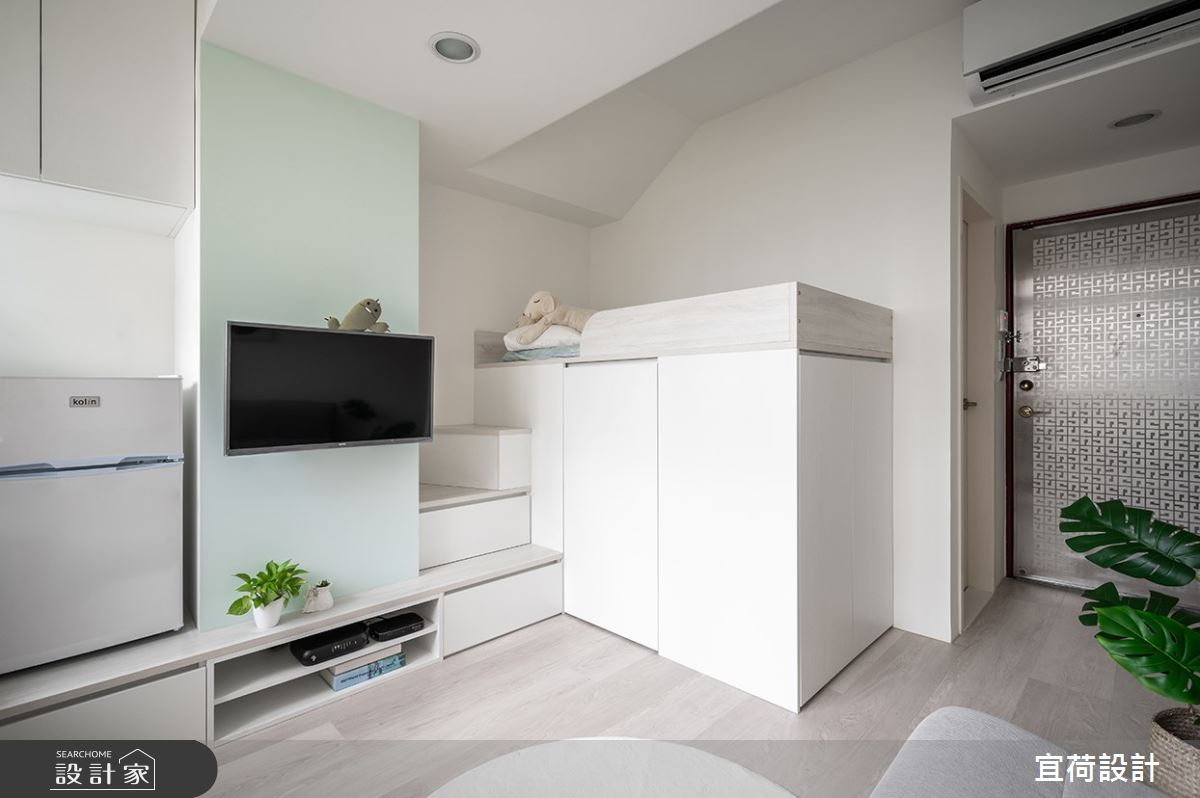 9坪老屋(16~30年)＿北歐風客廳樓梯多功能室案例圖片＿宜荷設計＿宜荷_春敘之5