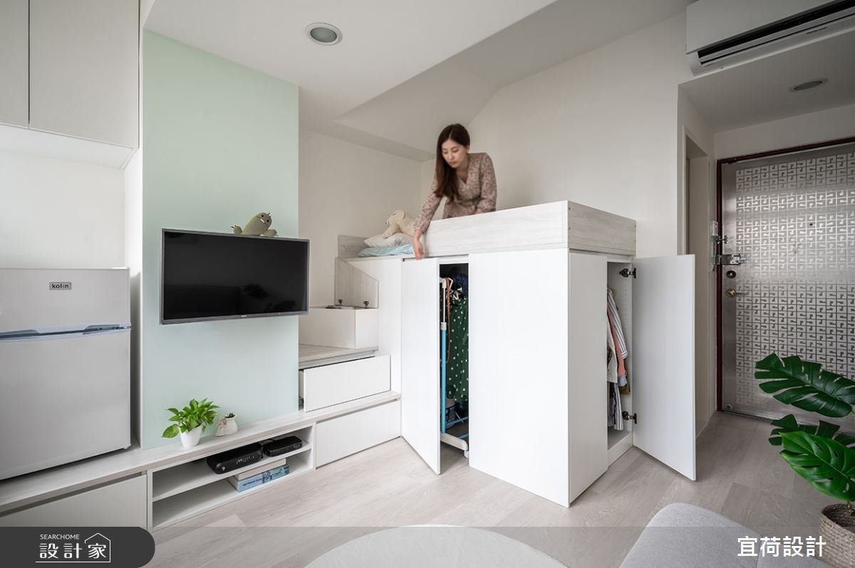 9坪老屋(16~30年)＿北歐風客廳樓梯多功能室案例圖片＿宜荷設計＿宜荷_春敘之6