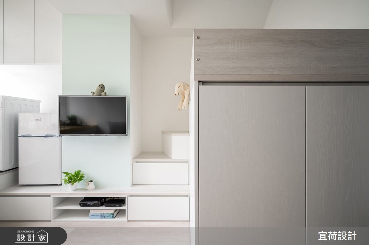 9坪老屋(16~30年)＿北歐風客廳樓梯案例圖片＿宜荷設計＿宜荷_春敘之7