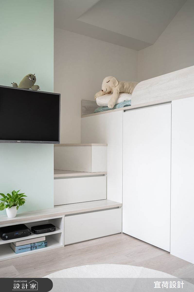 9坪老屋(16~30年)＿北歐風客廳樓梯案例圖片＿宜荷設計＿宜荷_春敘之8