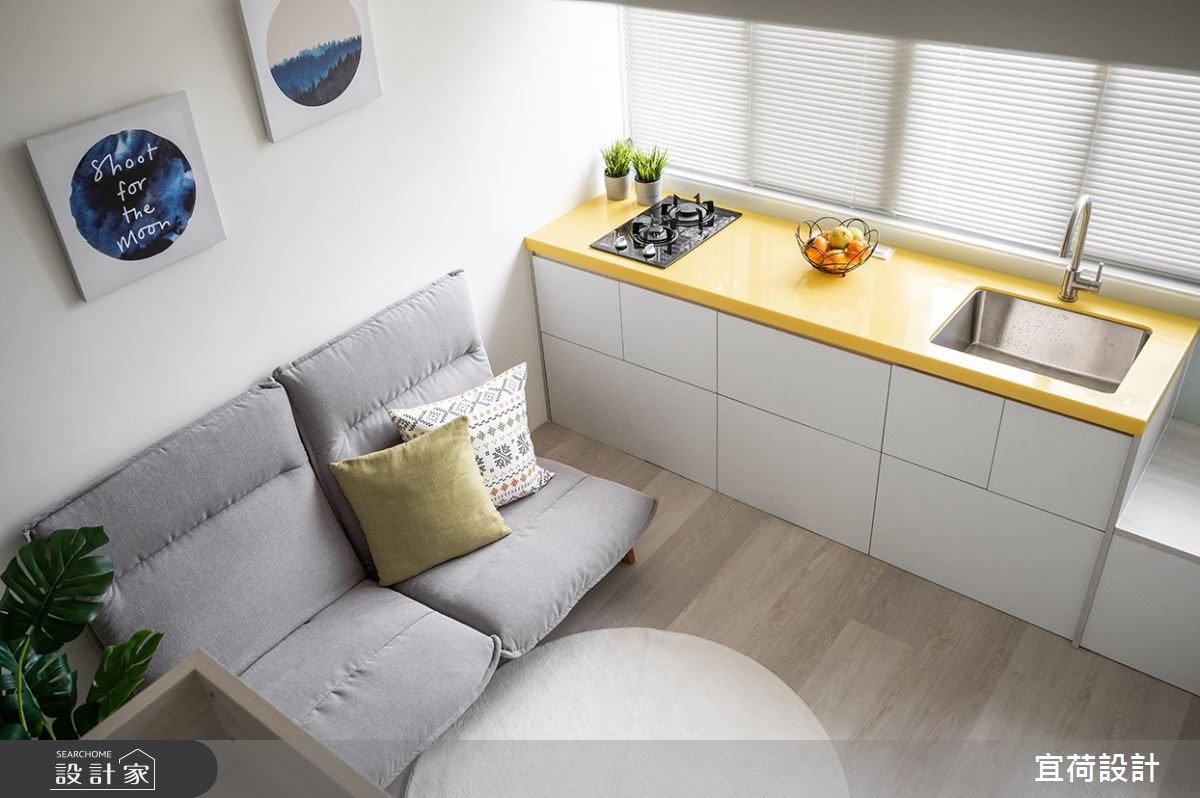9坪老屋(16~30年)＿北歐風客廳廚房案例圖片＿宜荷設計＿宜荷_春敘之9