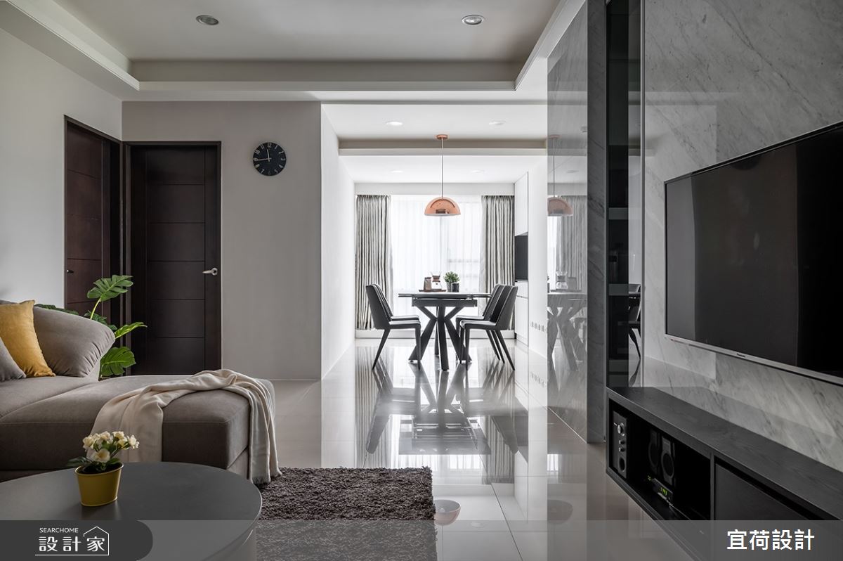48坪中古屋(5~15年)＿現代風客廳案例圖片＿宜荷設計＿宜荷_薄暮之6
