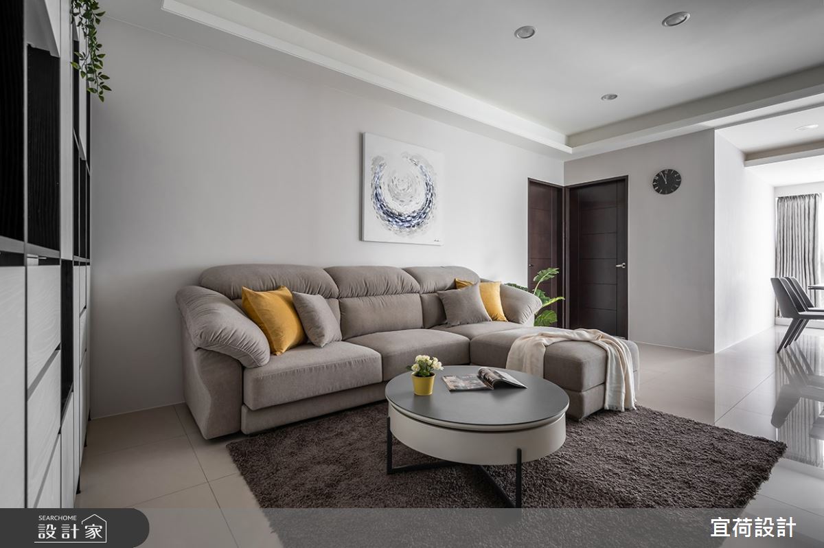 48坪中古屋(5~15年)＿現代風客廳案例圖片＿宜荷設計＿宜荷_薄暮之9