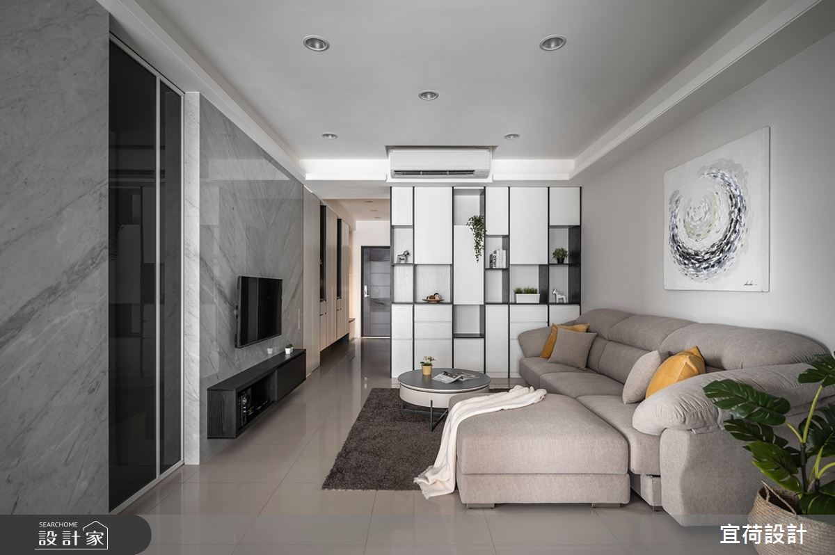 48坪中古屋(5~15年)＿現代風客廳案例圖片＿宜荷設計＿宜荷_薄暮之13