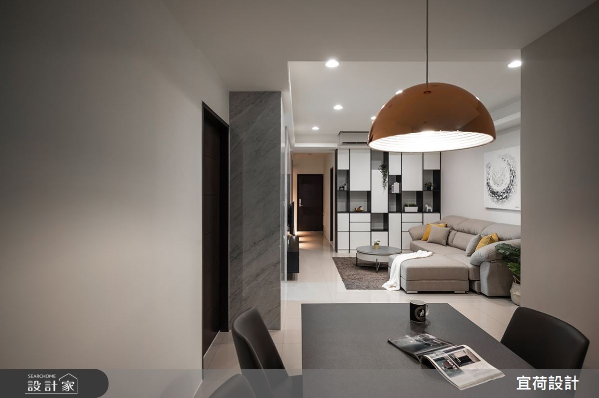 48坪中古屋(5~15年)＿現代風客廳餐廳案例圖片＿宜荷設計＿宜荷_薄暮之18