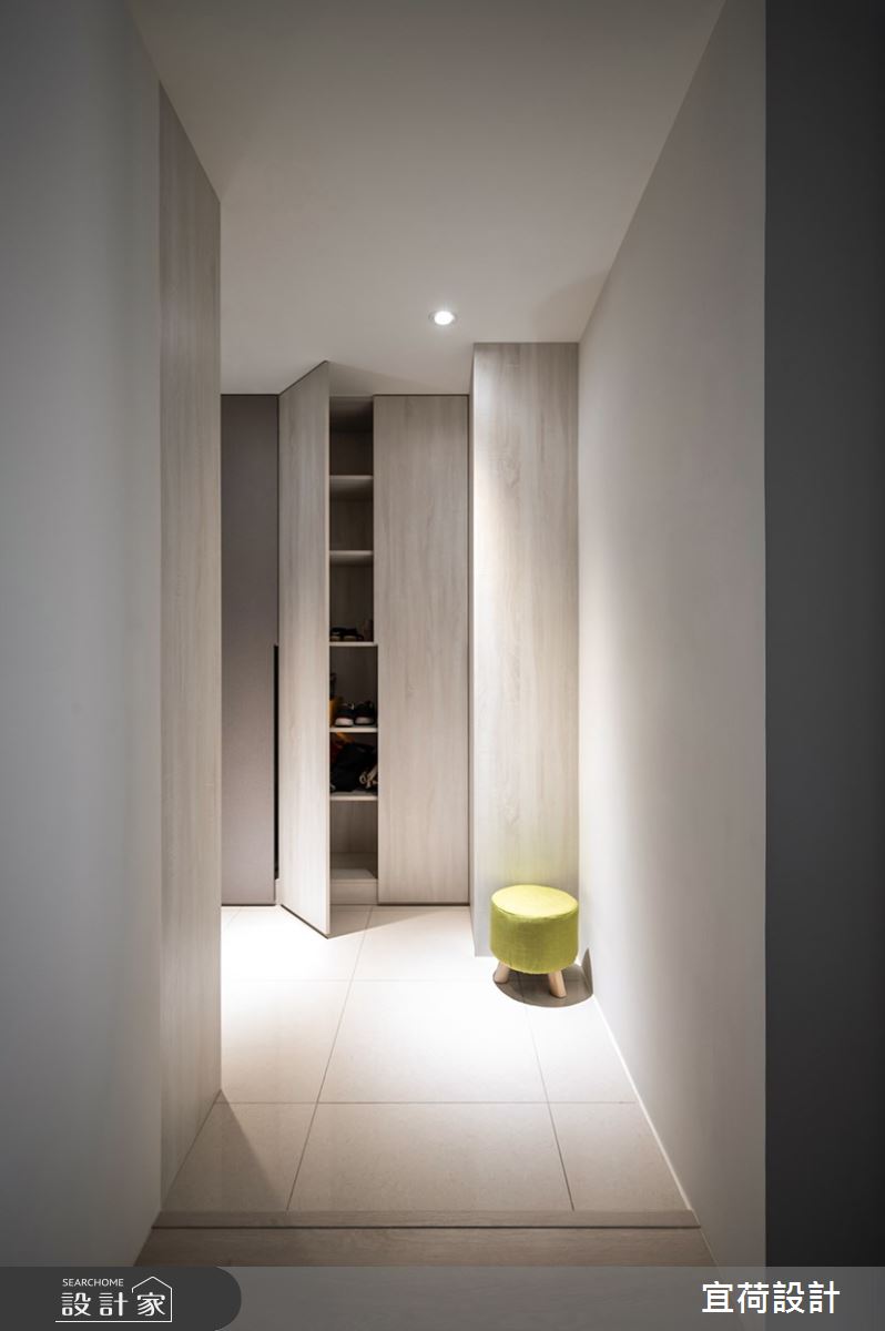 14坪新成屋(5年以下)＿簡約風玄關案例圖片＿宜荷設計＿宜荷_純粹之1