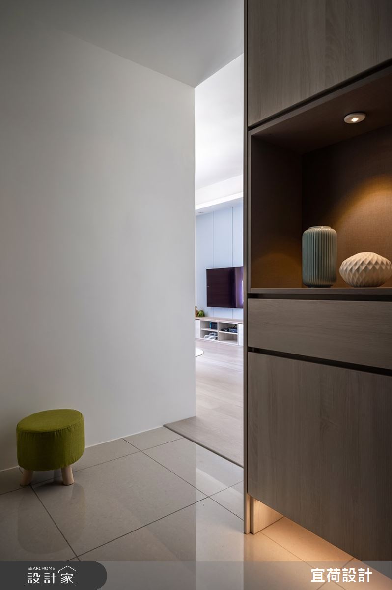 14坪新成屋(5年以下)＿簡約風玄關案例圖片＿宜荷設計＿宜荷_純粹之2