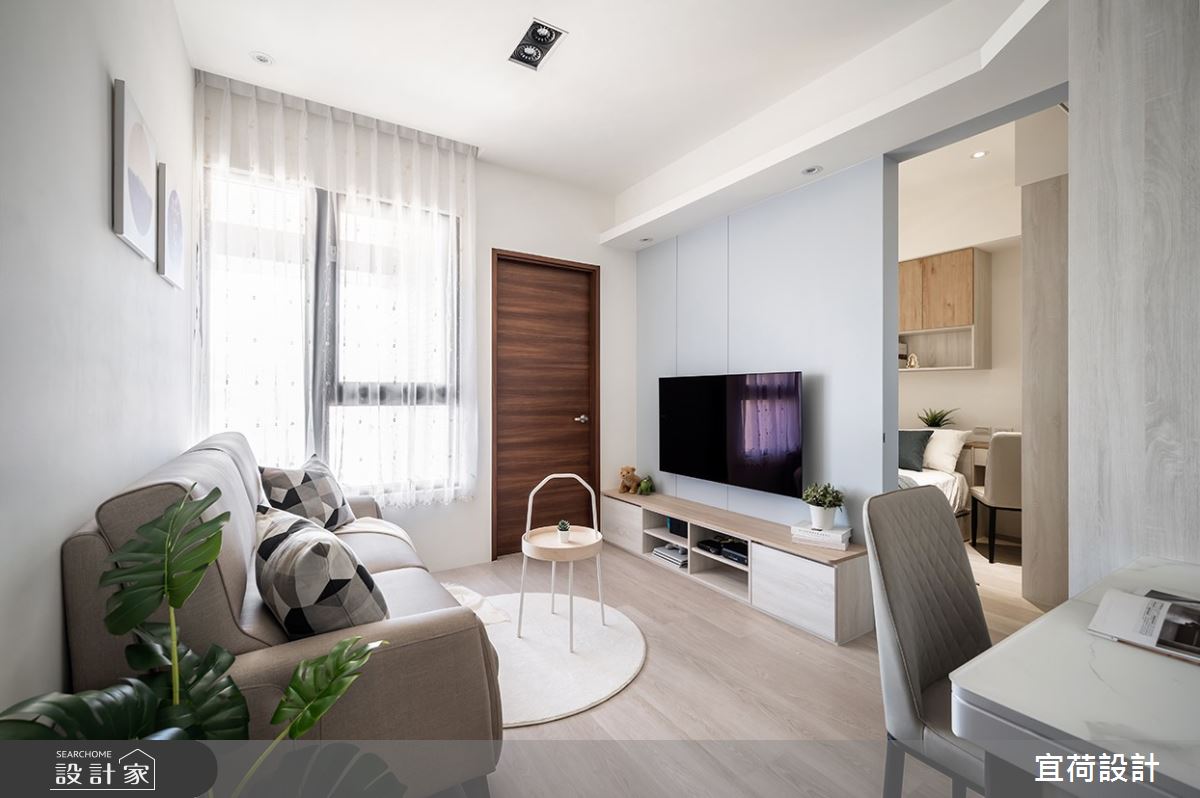 14坪新成屋(5年以下)＿簡約風客廳案例圖片＿宜荷設計＿宜荷_純粹之5