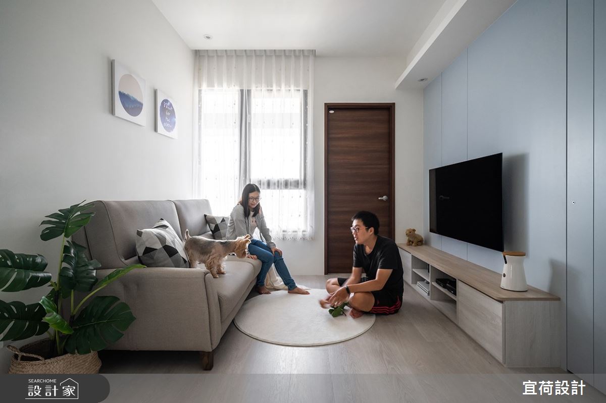 14坪新成屋(5年以下)＿簡約風客廳案例圖片＿宜荷設計＿宜荷_純粹之8