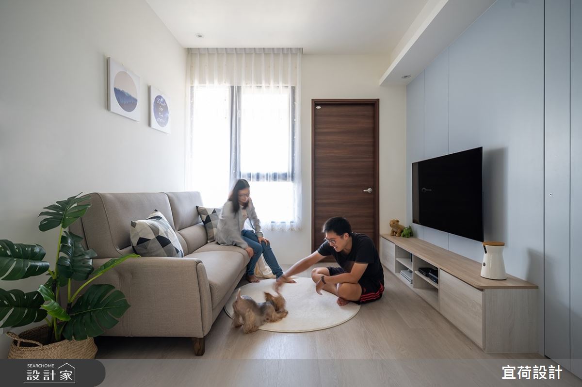 14坪新成屋(5年以下)＿簡約風客廳案例圖片＿宜荷設計＿宜荷_純粹之9