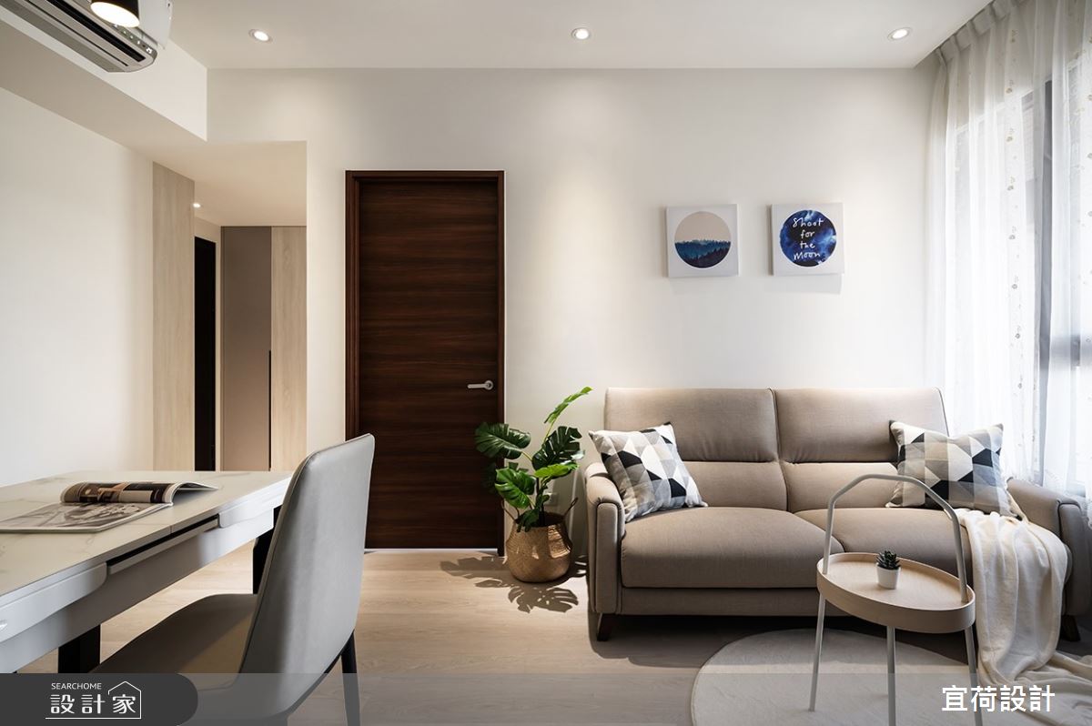 14坪新成屋(5年以下)＿簡約風客廳案例圖片＿宜荷設計＿宜荷_純粹之15