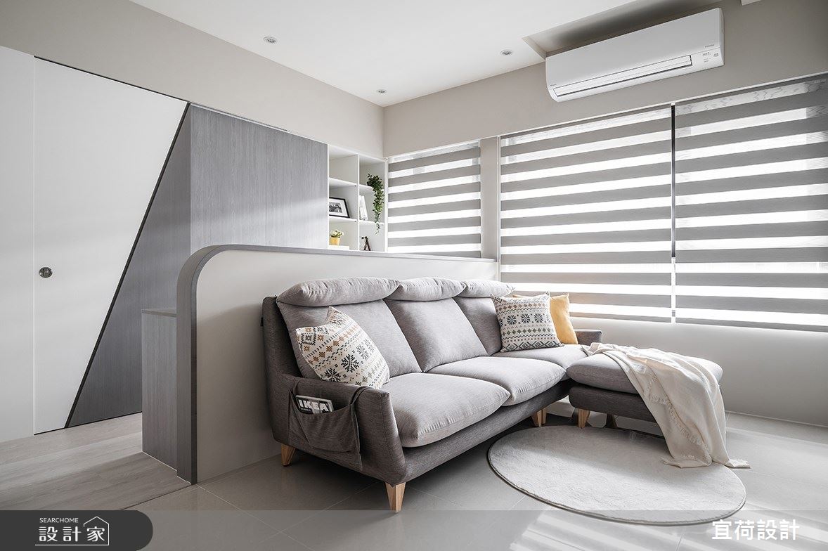 35坪新成屋(5年以下)＿北歐風客廳案例圖片＿宜荷設計＿宜荷_暖蒔之6