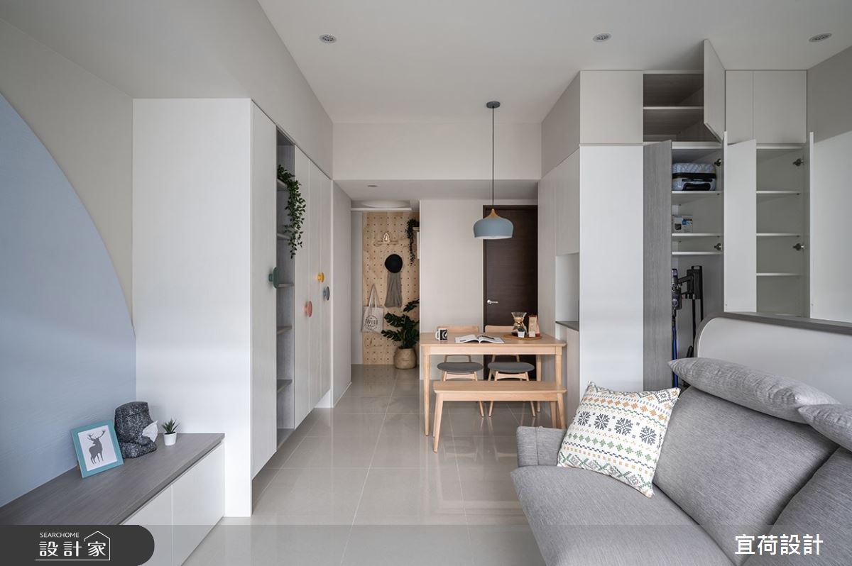 35坪新成屋(5年以下)＿北歐風客廳案例圖片＿宜荷設計＿宜荷_暖蒔之7