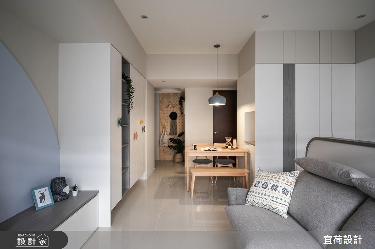 35坪新成屋(5年以下)＿北歐風客廳案例圖片＿宜荷設計＿宜荷_暖蒔之8