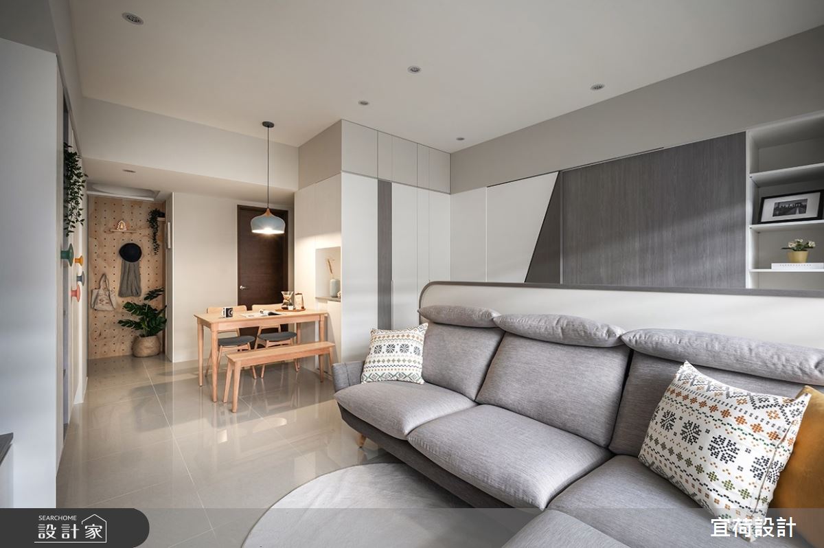 35坪新成屋(5年以下)＿北歐風客廳案例圖片＿宜荷設計＿宜荷_暖蒔之9