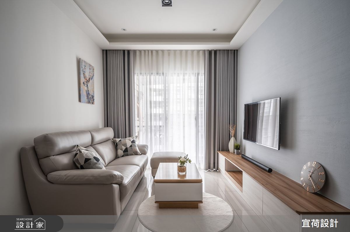 32坪新成屋(5年以下)＿北歐風客廳案例圖片＿宜荷設計＿宜荷_慢活之5