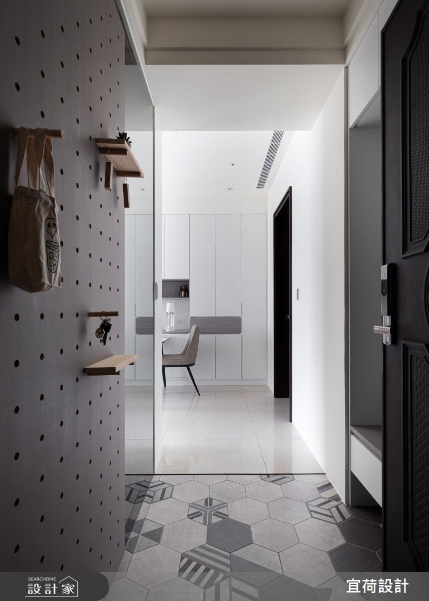 38坪新成屋(5年以下)＿北歐風玄關案例圖片＿宜荷設計＿宜荷_心之所向之2