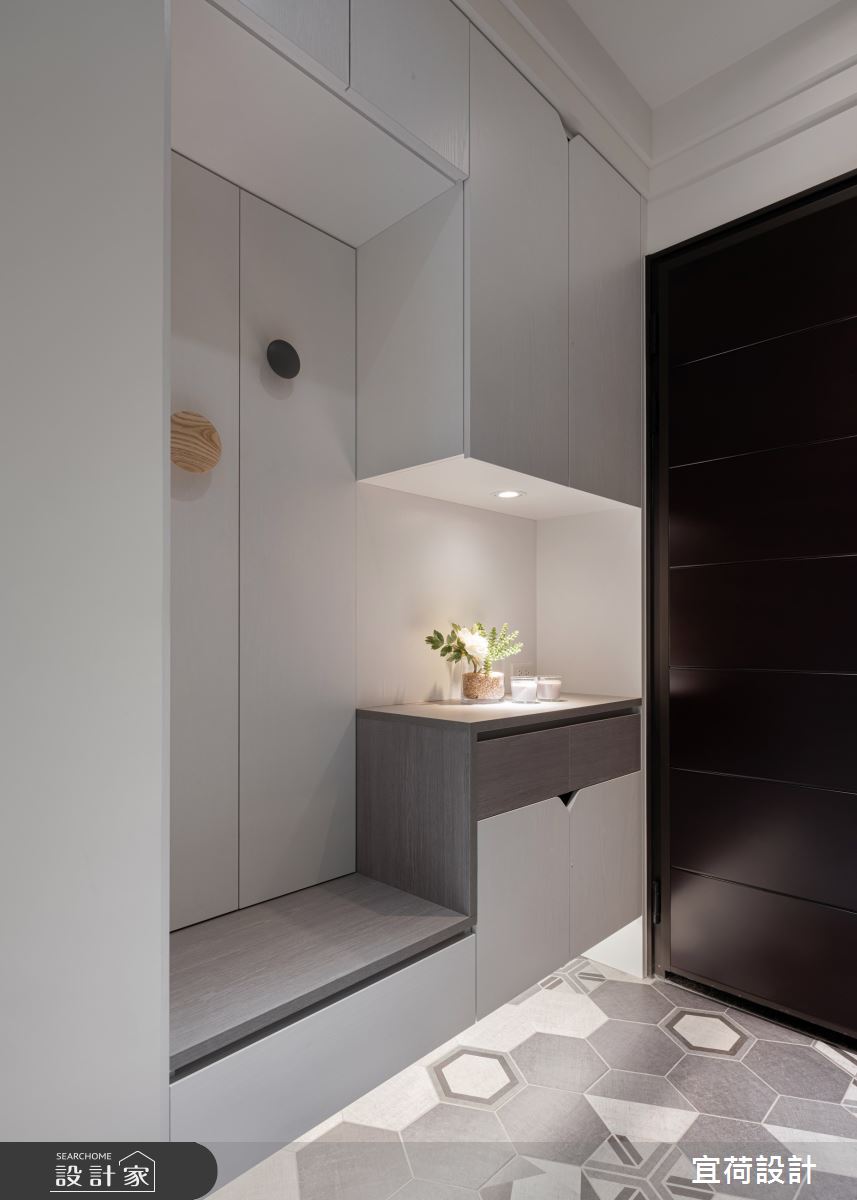 38坪新成屋(5年以下)＿北歐風玄關案例圖片＿宜荷設計＿宜荷_心之所向之4