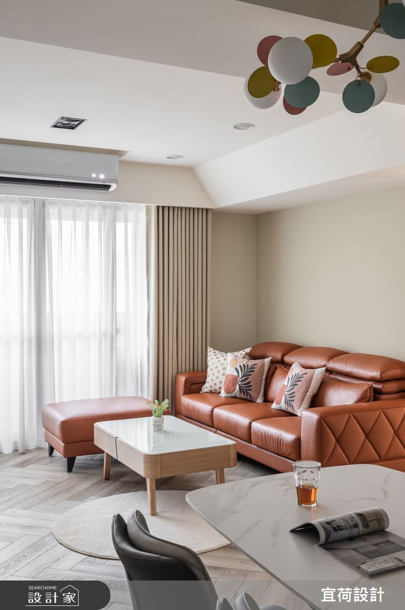 40坪老屋(16~30年)＿混搭風客廳餐廳案例圖片＿宜荷設計＿宜荷_繽紛之7