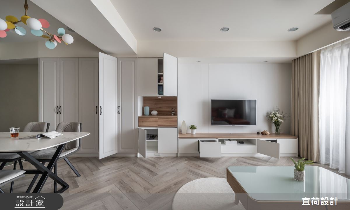 40坪老屋(16~30年)＿混搭風客廳餐廳案例圖片＿宜荷設計＿宜荷_繽紛之12