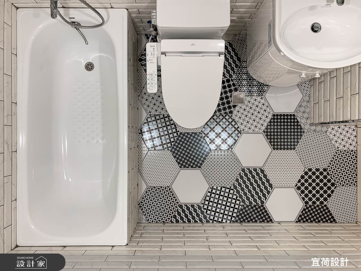 40坪老屋(16~30年)＿混搭風浴室案例圖片＿宜荷設計＿宜荷_繽紛之24