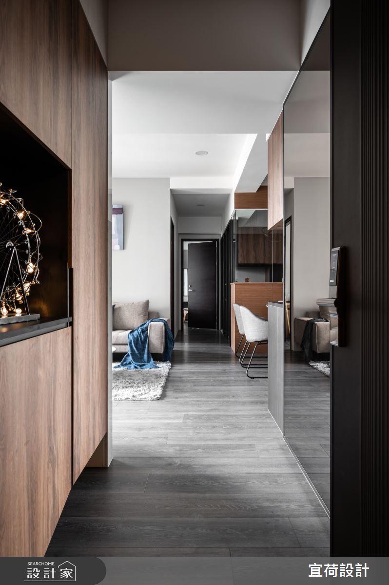 26坪預售屋＿現代風玄關案例圖片＿宜荷設計＿宜荷_倆人之3