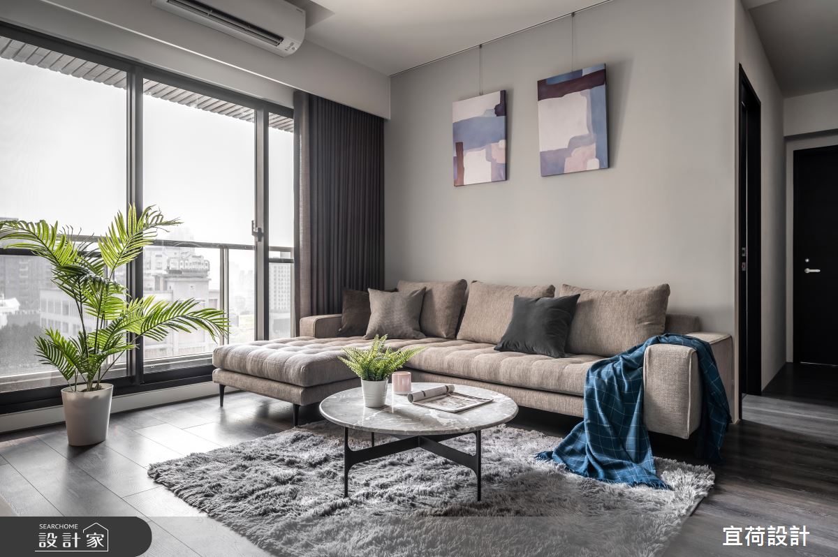 26坪預售屋＿現代風客廳案例圖片＿宜荷設計＿宜荷_倆人之7
