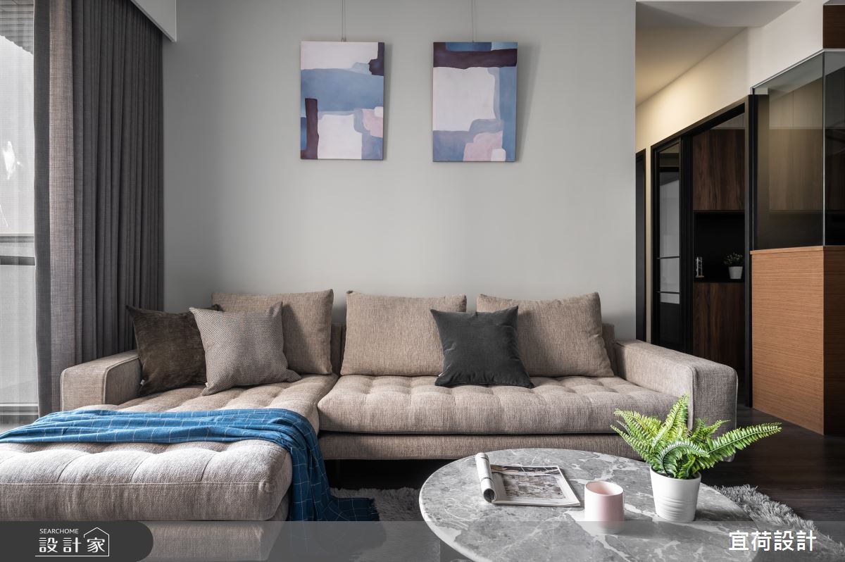 26坪預售屋＿現代風客廳案例圖片＿宜荷設計＿宜荷_倆人之11
