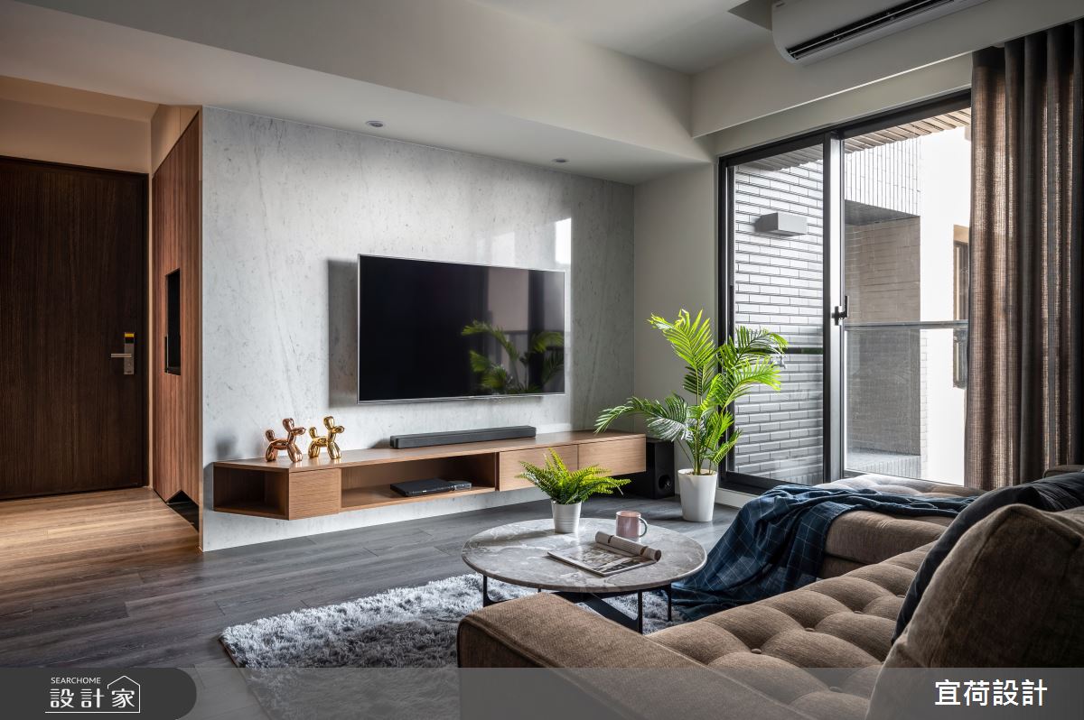 26坪預售屋＿現代風玄關客廳案例圖片＿宜荷設計＿宜荷_倆人之6