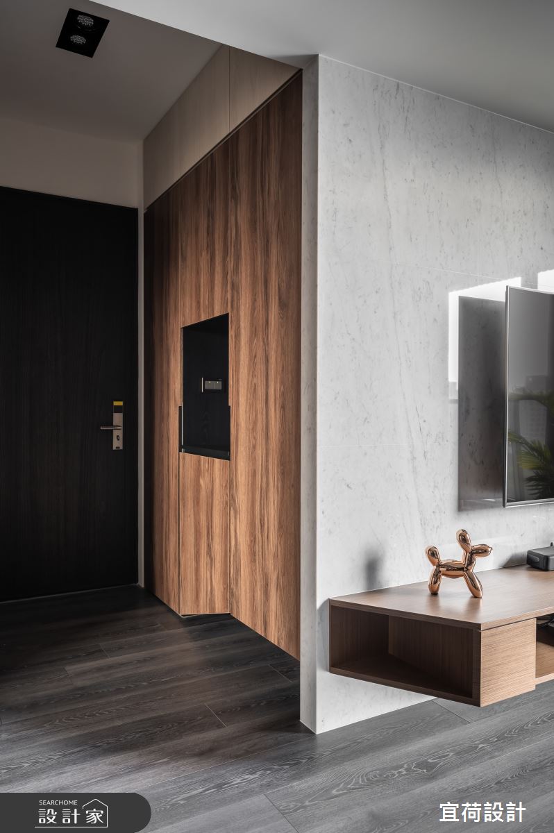 26坪預售屋＿現代風玄關案例圖片＿宜荷設計＿宜荷_倆人之4