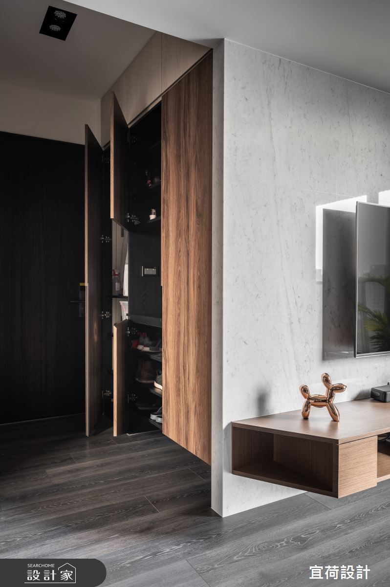 26坪預售屋＿現代風玄關案例圖片＿宜荷設計＿宜荷_倆人之5