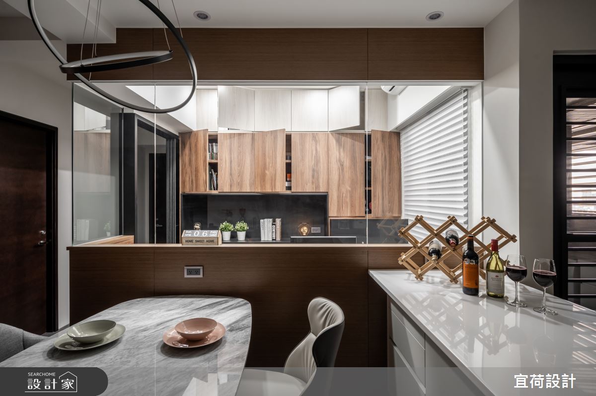 26坪預售屋＿現代風餐廳廚房書房中島案例圖片＿宜荷設計＿宜荷_倆人之20