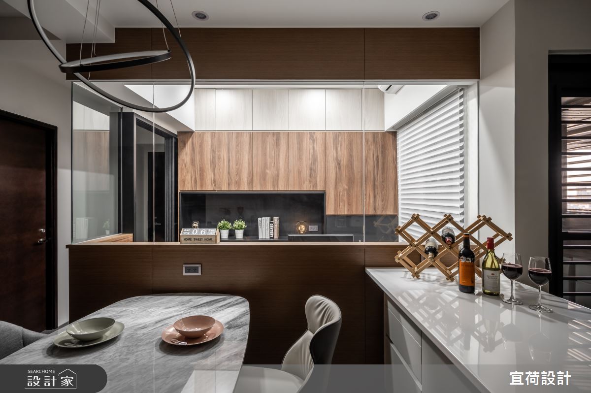 26坪預售屋＿現代風餐廳廚房書房中島案例圖片＿宜荷設計＿宜荷_倆人之21
