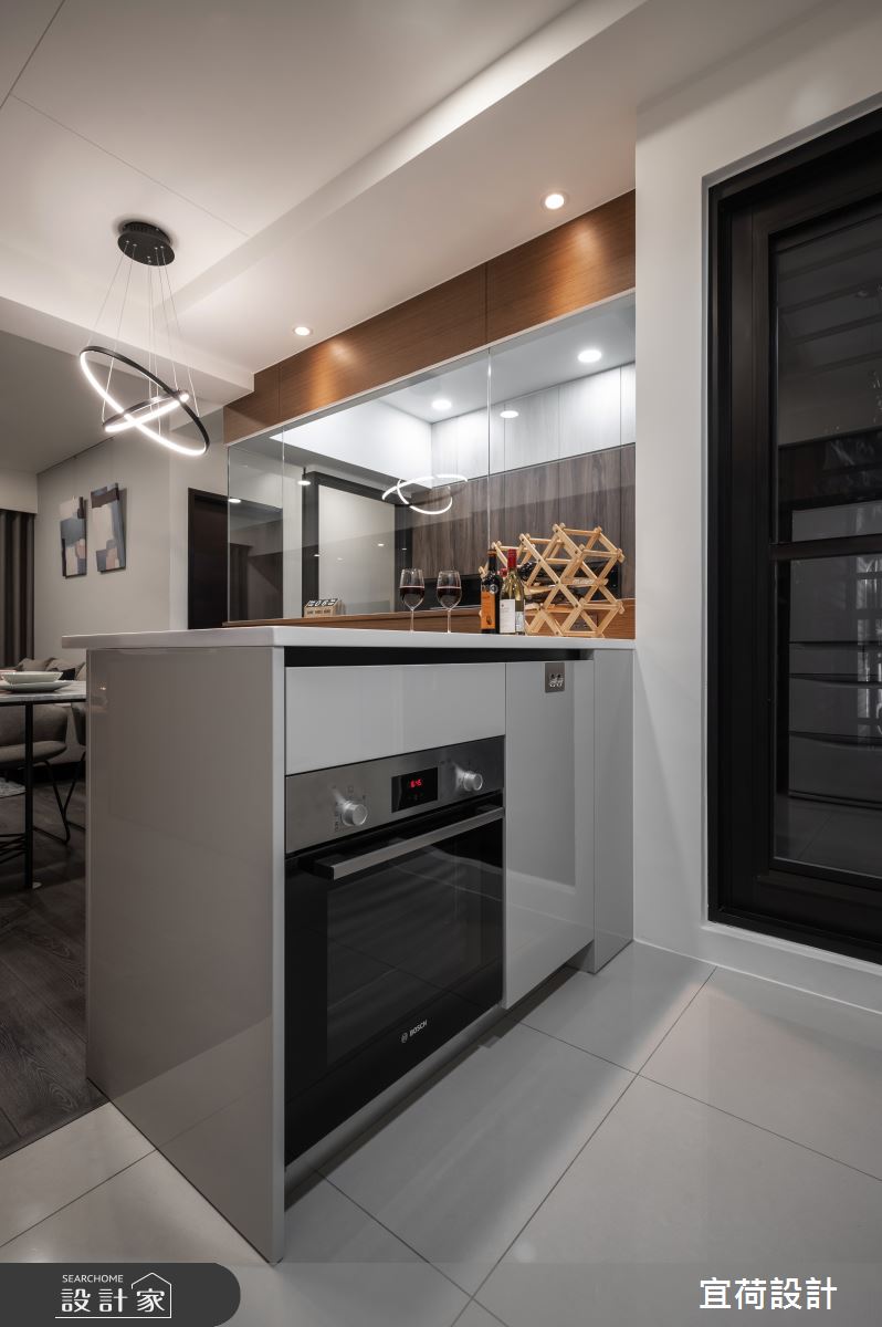 26坪預售屋＿現代風廚房中島案例圖片＿宜荷設計＿宜荷_倆人之24
