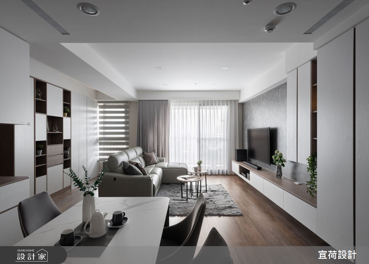 28坪預售屋＿北歐風客廳餐廳案例圖片＿宜荷設計＿宜荷_聚之4