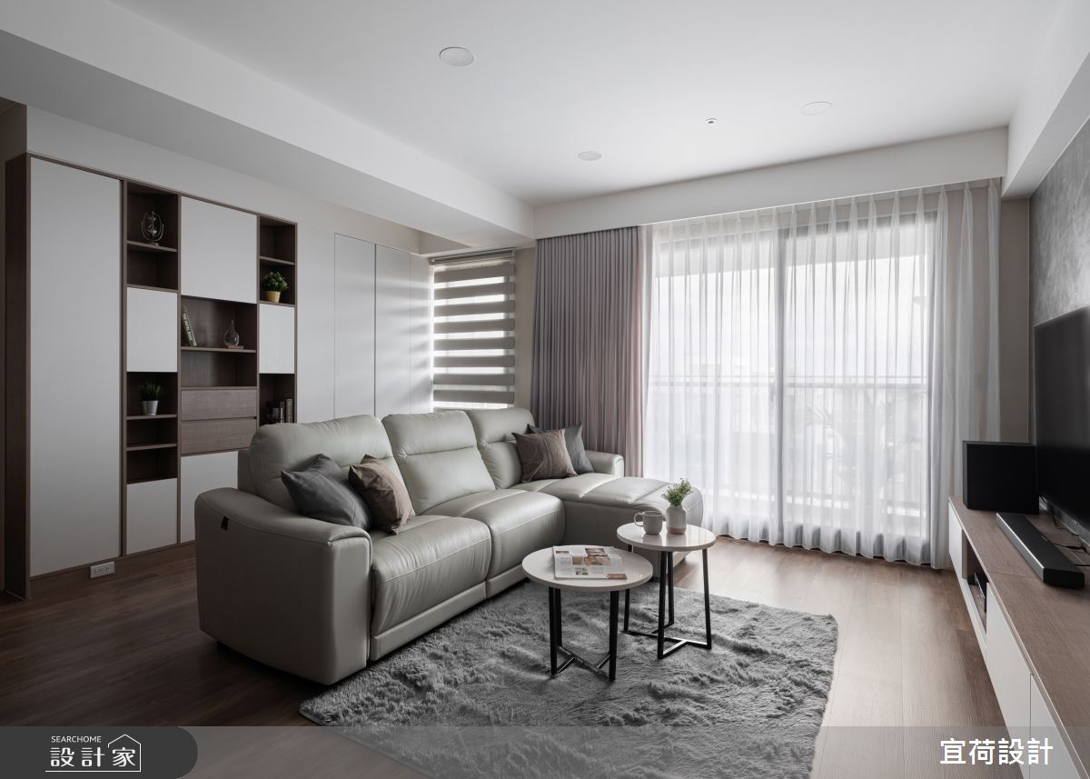 28坪預售屋＿北歐風客廳案例圖片＿宜荷設計＿宜荷_聚之5