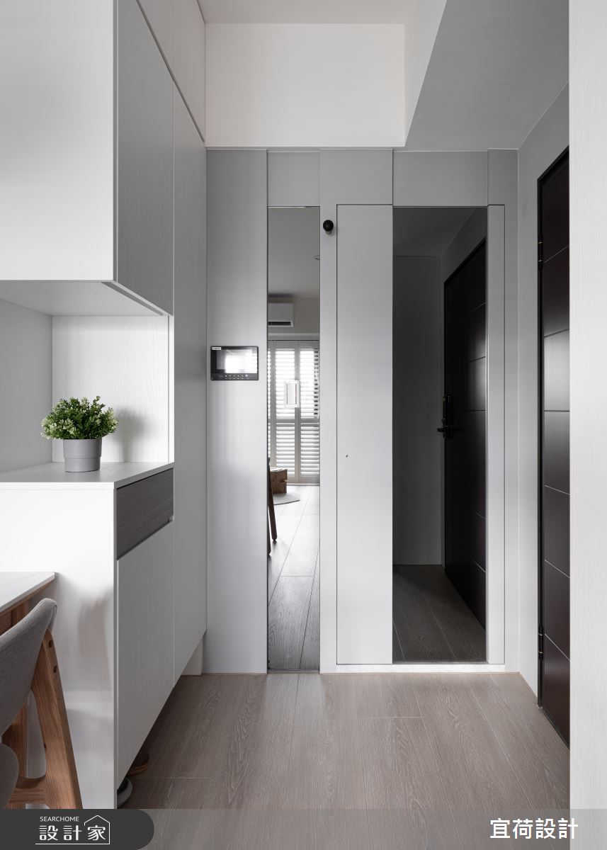 17坪預售屋＿北歐風玄關案例圖片＿宜荷設計＿宜荷_恬靜之2