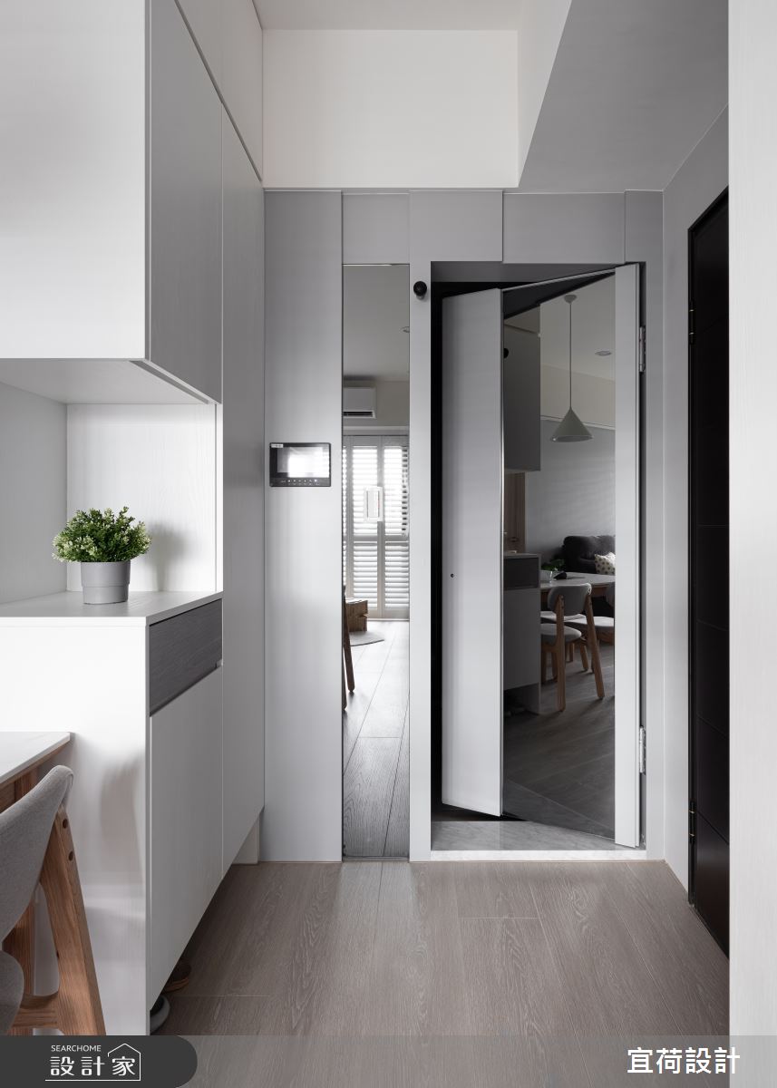 17坪預售屋＿北歐風玄關案例圖片＿宜荷設計＿宜荷_恬靜之3