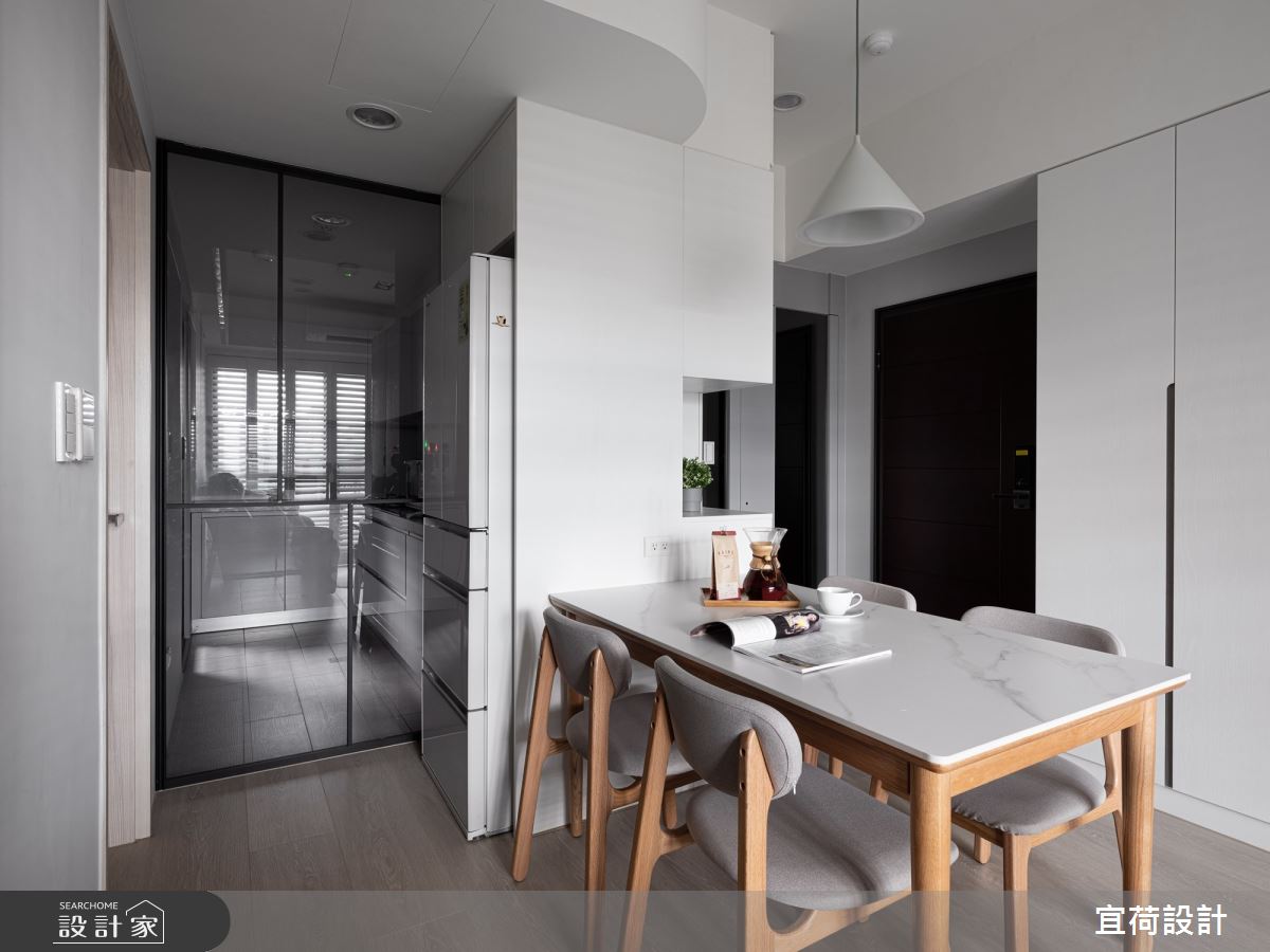 17坪預售屋＿北歐風廚房案例圖片＿宜荷設計＿宜荷_恬靜之14